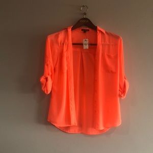 Salmon button down